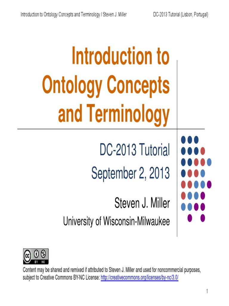 Introduction To Ontology Concepts and Terminology PDF | PDF | Resource ...