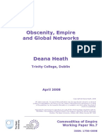 Deana Heath: Obscenity, Empire and Global Networks1