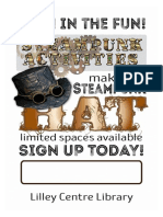 Steampunk Hat-Making Poster