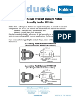 Clevis Product Change Notice 7-09