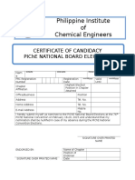 Certificate of Candidacy