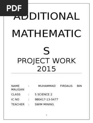 Addmath Project Pdf Median Statistics