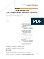 Ficha de Trabalho Poesia Trovadoresca 2 Cantigas de Amigo