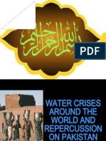 Water Crises Around the World and Repercussion on Pakistan