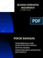 SEJARAH KESEHATAN MASYARAKAT