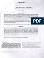 FONOLOGI BAHASA MADURA Prof. Sofyan PDF