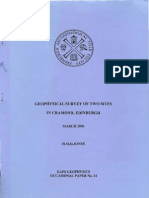 Geophysical Survey of Two Sites in Cramond, Edinburgh