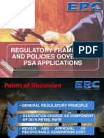 Regulatory Framework in PSA - Energy Regulatory Commission