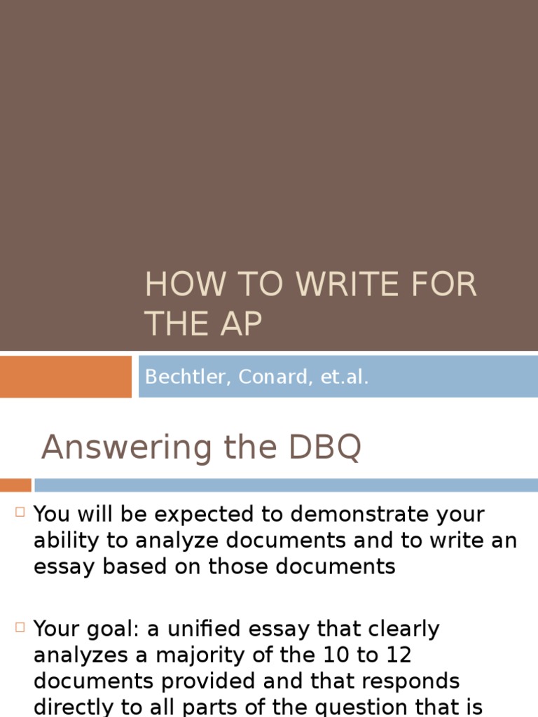 sample dbq ap euro