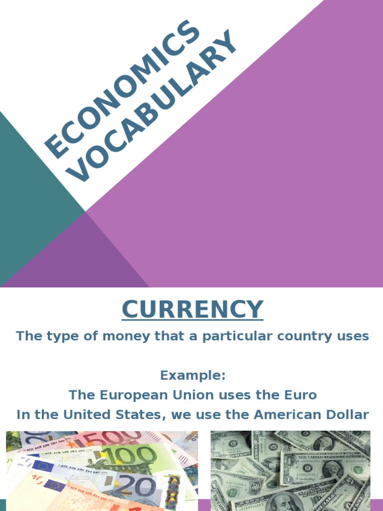 Essential Economic Vocabulary Guide | PDF