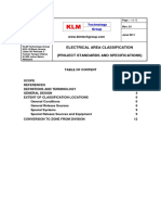 Project Standards and Specifications Electrical Area Classification Rev01