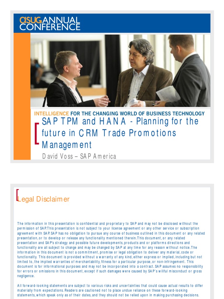 SAP HANA for CRM Trade Promotions | PDF | Analytics | Business Intelligence