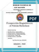 Prospeccion Magnetica - VOLCAN NICHOLSON