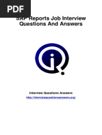 SAP Reports Interview Questions Answers Guide