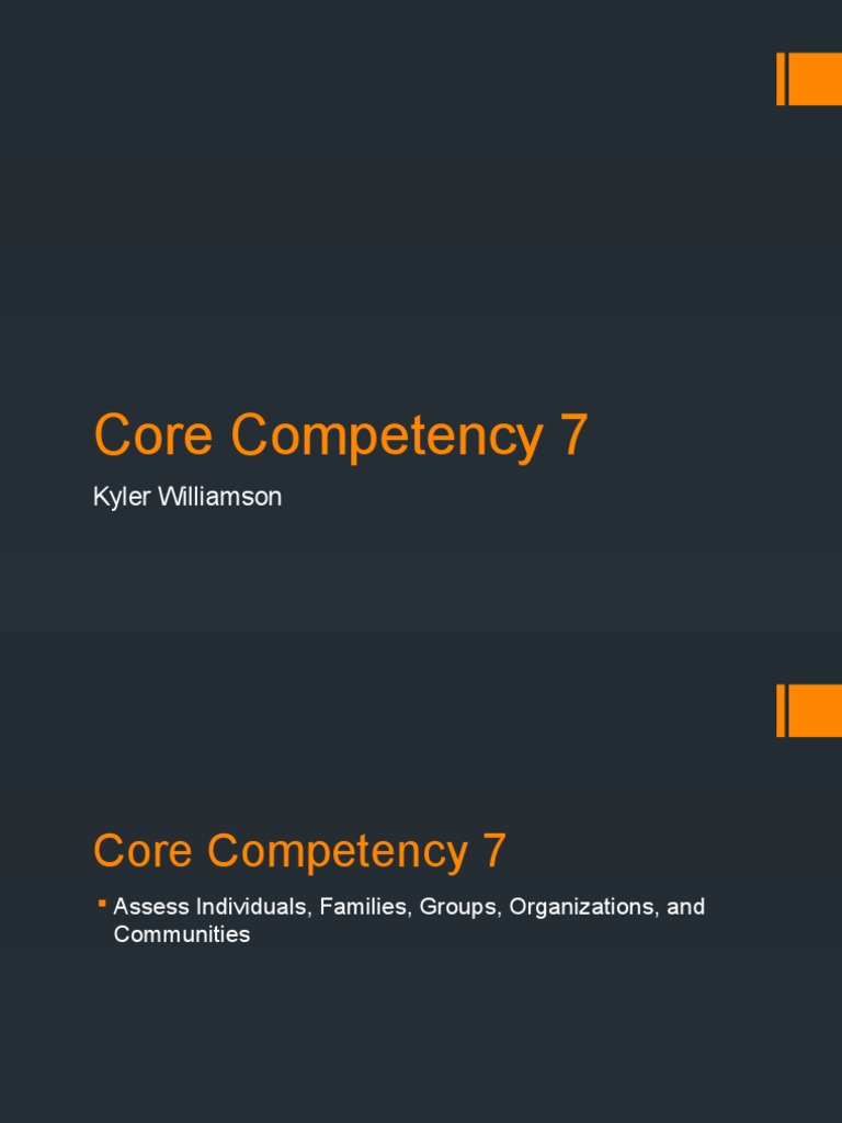 Core Competency 7: Client Assessment Strategies | PDF | Career & Growth ...