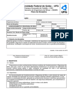 Ementa - Condicionamento e Segurança de Mina