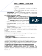 Entorno de La Empresa y Estrategia Empresarial