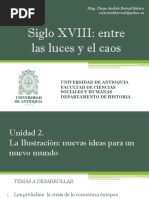 Unidad 2 La Ilustración Nuevas Ideas para Un Nuevo Mundo