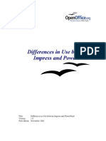 Differences in Use Between Impress and Powerpoint