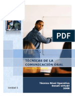 Tecnicas de La Comunicacion Oral Senati PDF