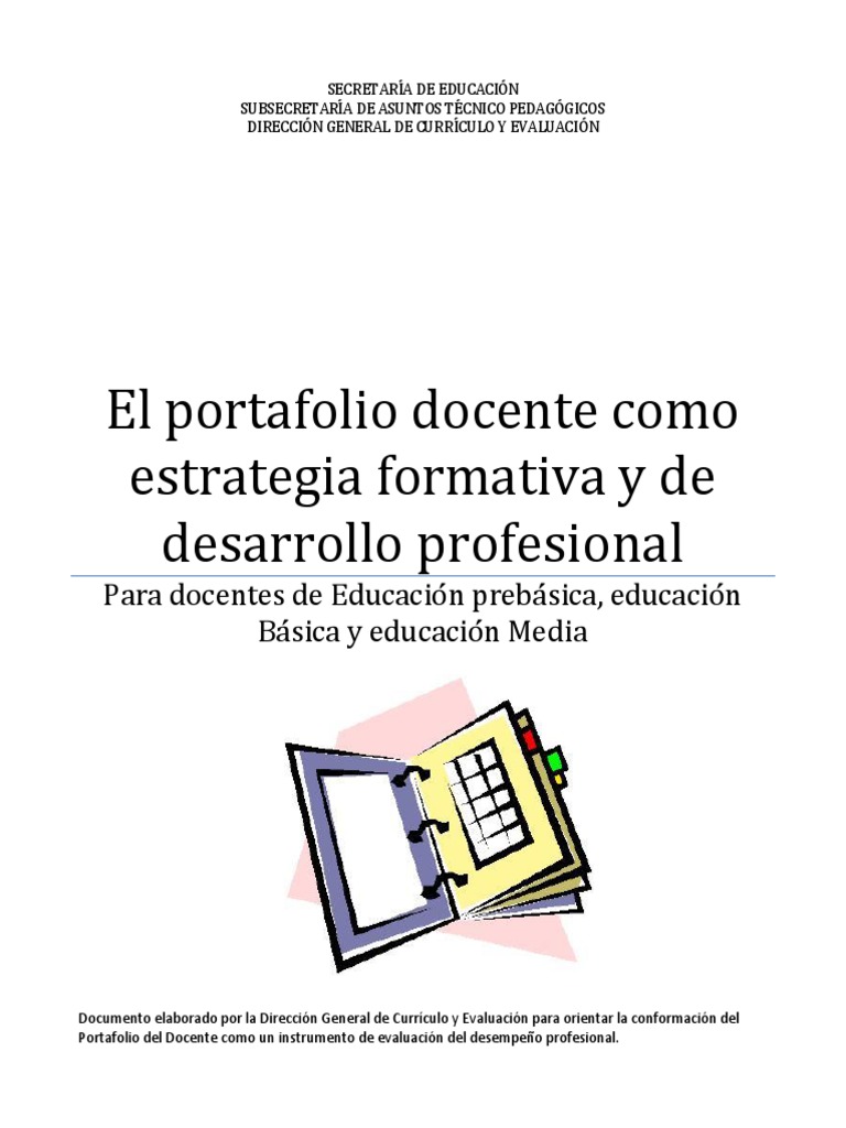 El Portafolio Docente: Estrategia Formativa | PDF | Maestros | Plan de ...