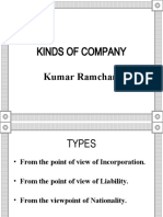 Kinds of Company: Kumar Ramchandani