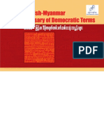 English Myanmar Glossary of Democratic Terms Myanmar PDF