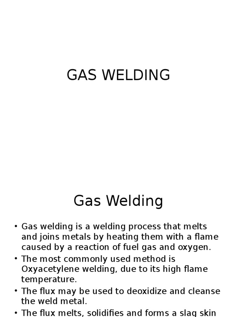 Gas Welding PDF Welding Construction