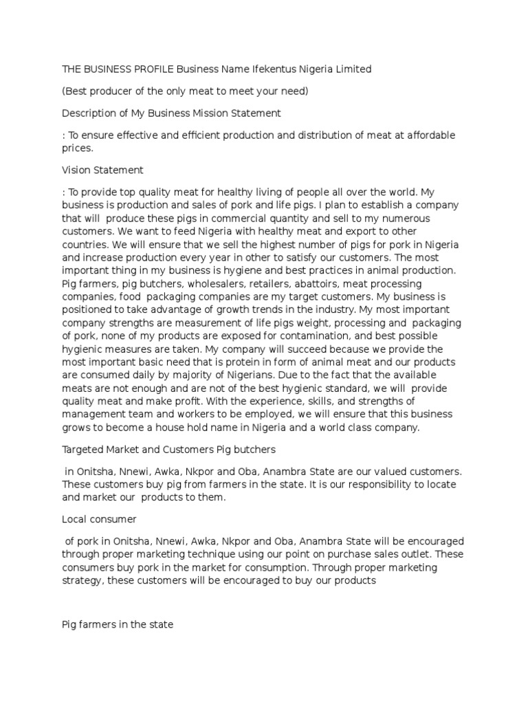 Piggery business plan philippines pdf picture