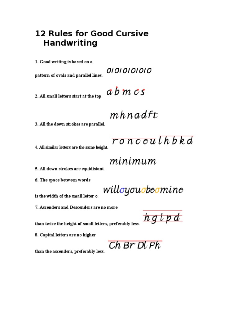 12-rules-for-good-cursive-handwriting