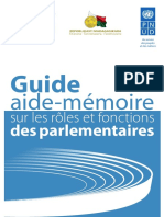Guide Aide-Mémoire Sur Les Rôles Et Fonctions Des Parlementaires