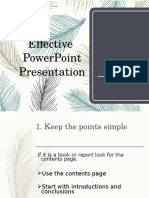 Effective Powerpoint Presentation