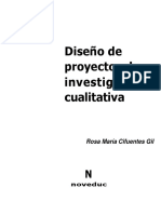 Diseños de Proyectos Investigacion Cualitativa Cap1