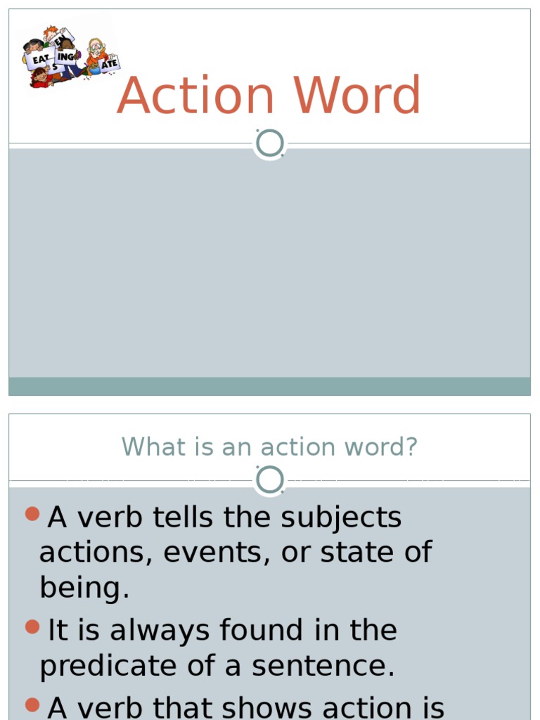 Action Words: Definition & Examples | PDF