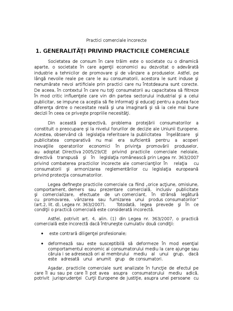 Eseu-Practici Incorecte | PDF