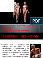 Anatomía Humana - Generalidades