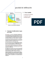 Capacidad de Infiltración