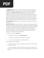 Tipos de Auditoria informatica