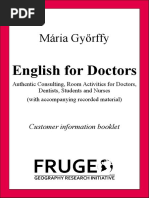 Download English for Doctors customer booklet by Frugeo GRI Limited SN300855903 doc pdf