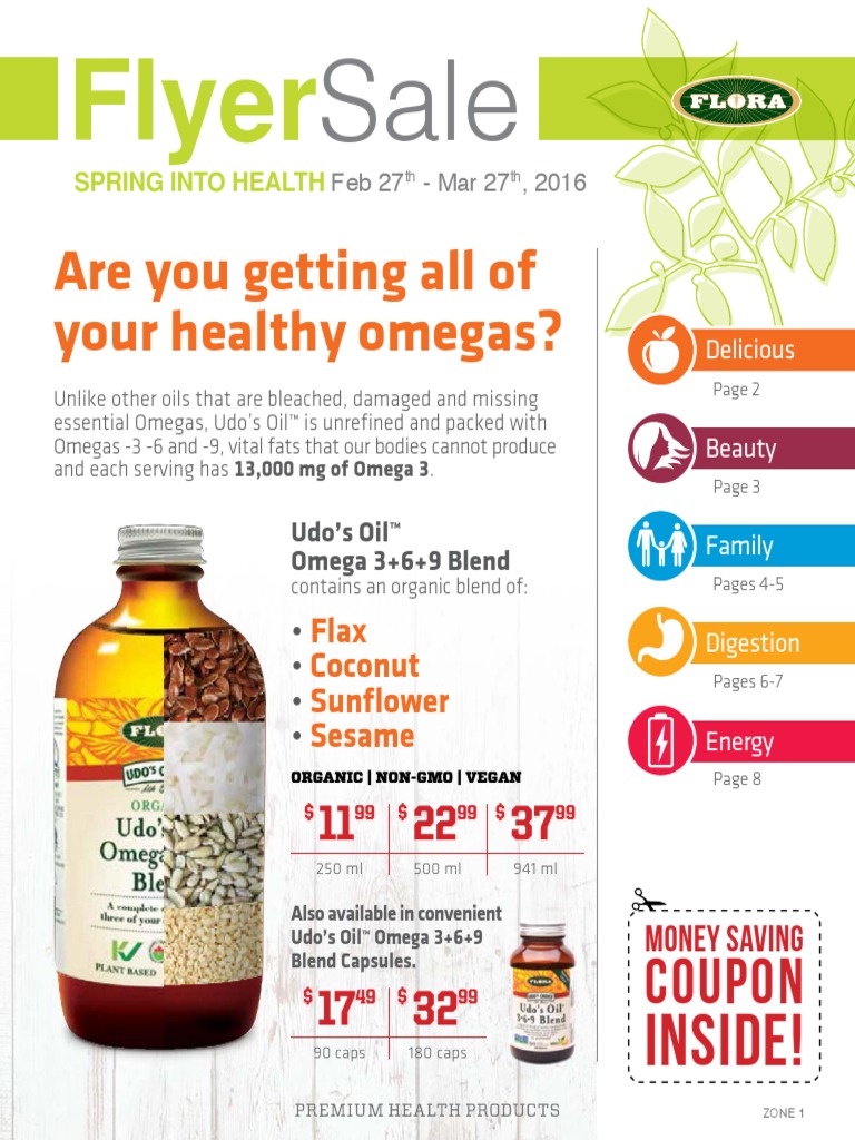 Are You Getting All of Your Healthy Omegas?: Flyer | PDF | Irritable ...