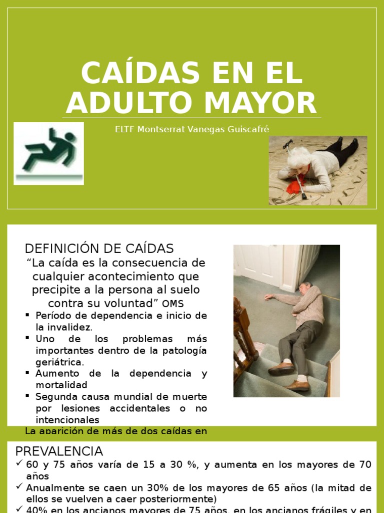 Caídas en El Adulto Mayor | PDF | Pie | Vejez