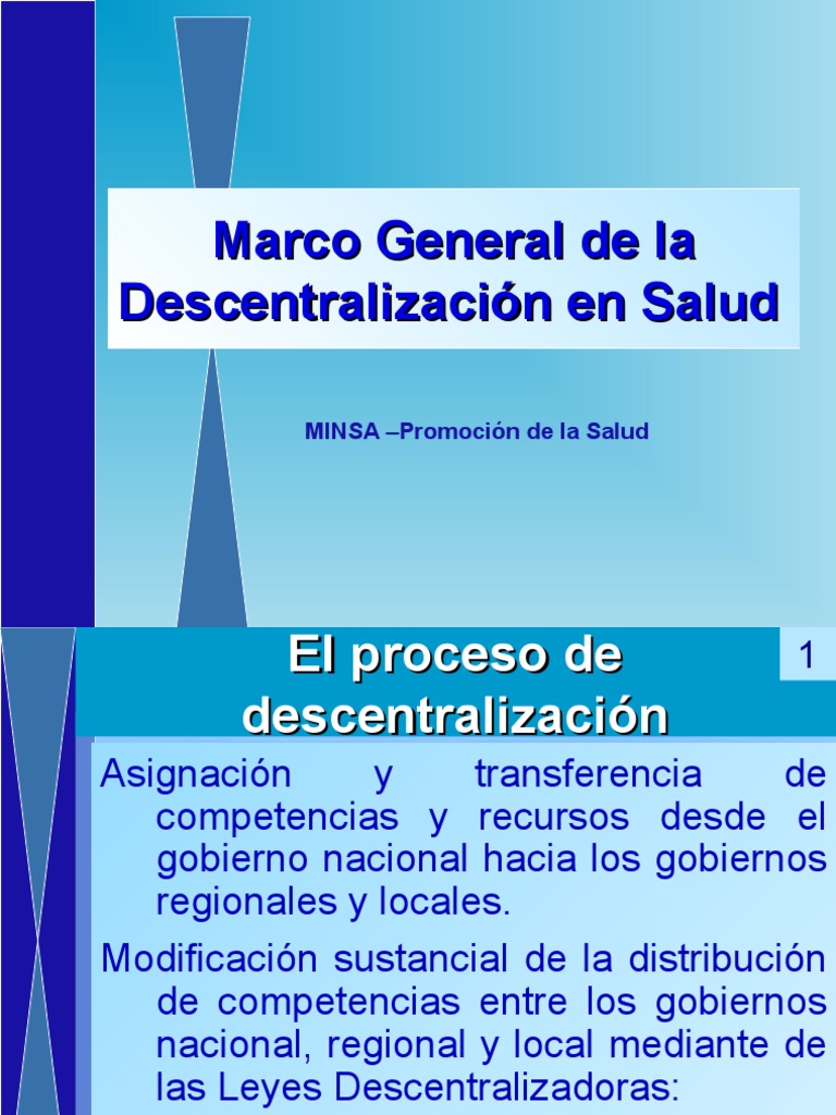 Descentralizacion en Salud | PDF | Gobierno