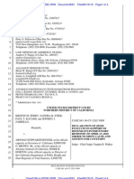 Perry v. Scharzenneger Exhibits to Prop. 8 Proponents' Response to April 13, 2010, Order to Show Cause Why Record of Evidence Should Not Be Closed, And Motion for Contempt, No. 09-Cv-2292 (N.D.cal. Apr. 16, 2010)