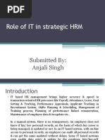 Role of IT in Strategic HRM