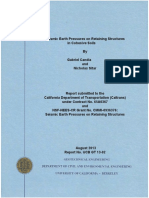 Seismic Earth Pressures On Retaining Structures in Cohesionless Soils (Aug 2013)