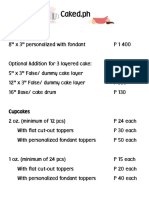 Caked.ph Dessert Package