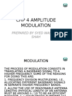 CHP 4 Amplitude Modulation: Prepared by Syed Wasif Ali Shah