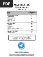 Matematik Tingkatan 2 Bab 3: Ungkapan Algebra II