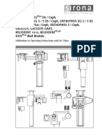 Addendum To Operating Instruction X-Ray