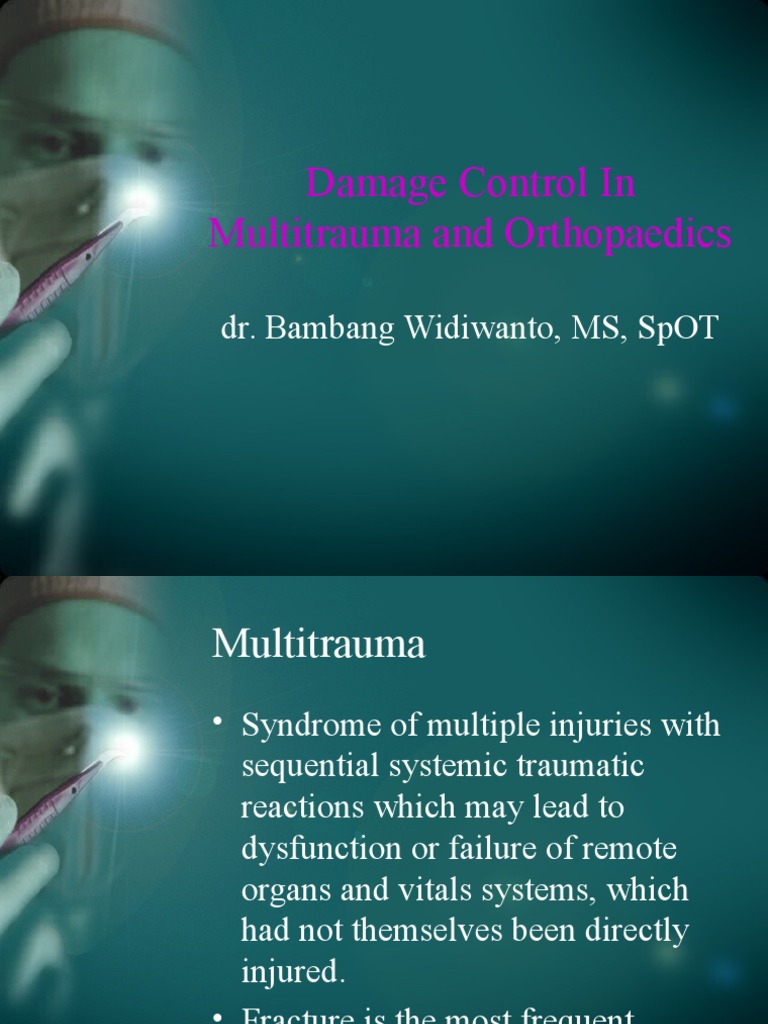 Damage Control in Multitrauma Surgery | PDF | Major Trauma | Inflammation